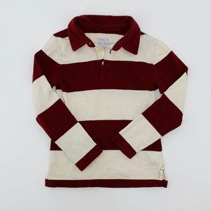 Toddler Long Sleeve Jersey Polo  Shirt Size 3T